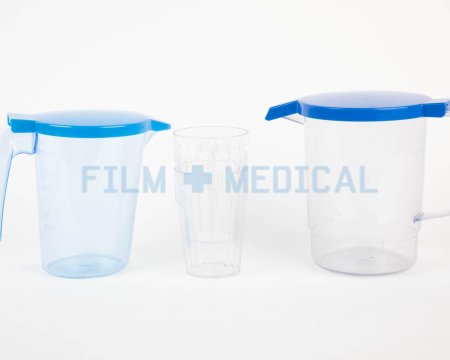 Jugs Blue Top and Beakers (priced individually )